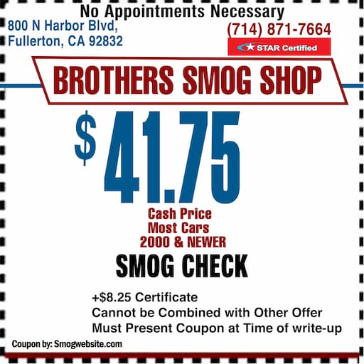 Smog Check Coupon